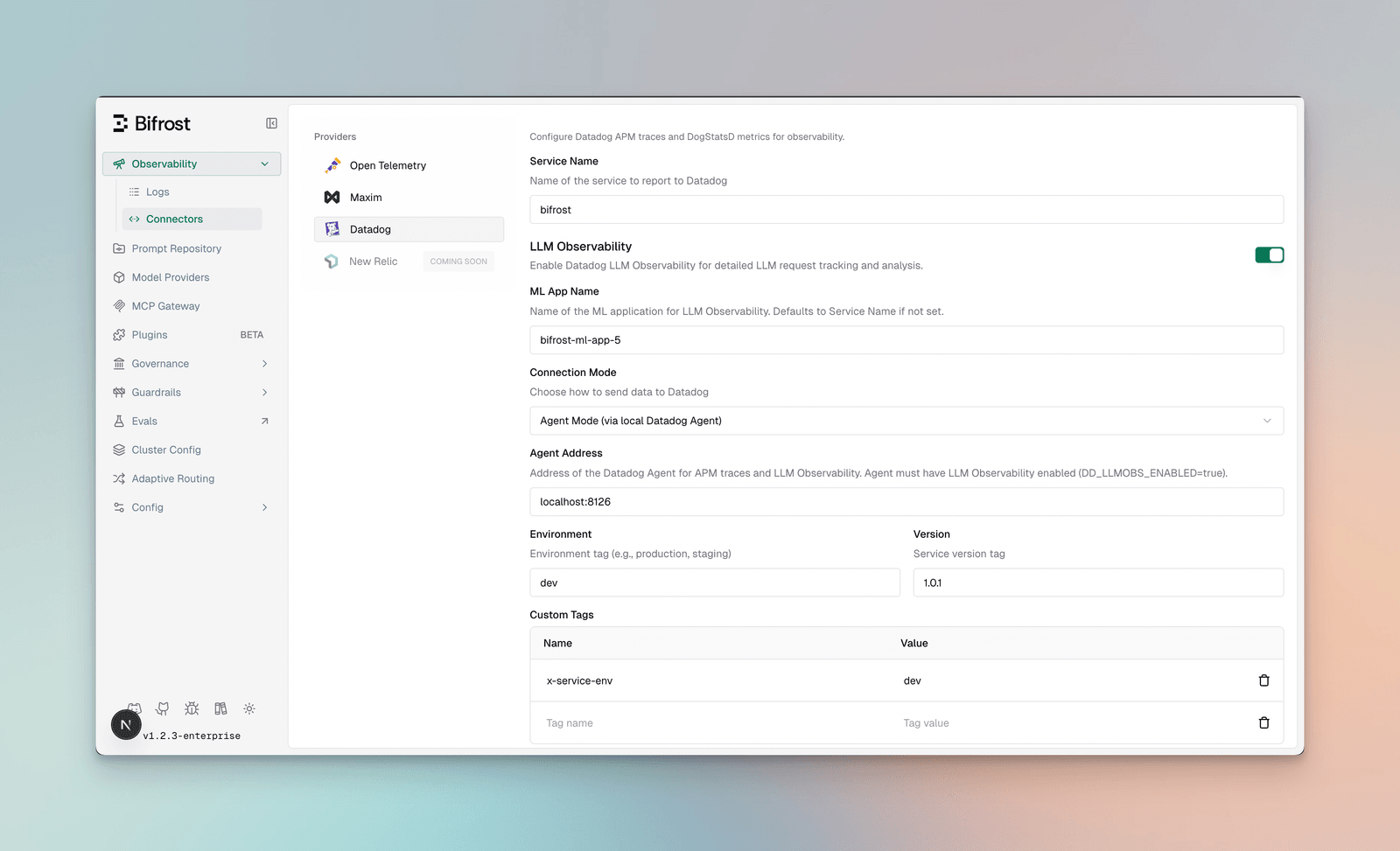 Datadog LLM Observability dashboard