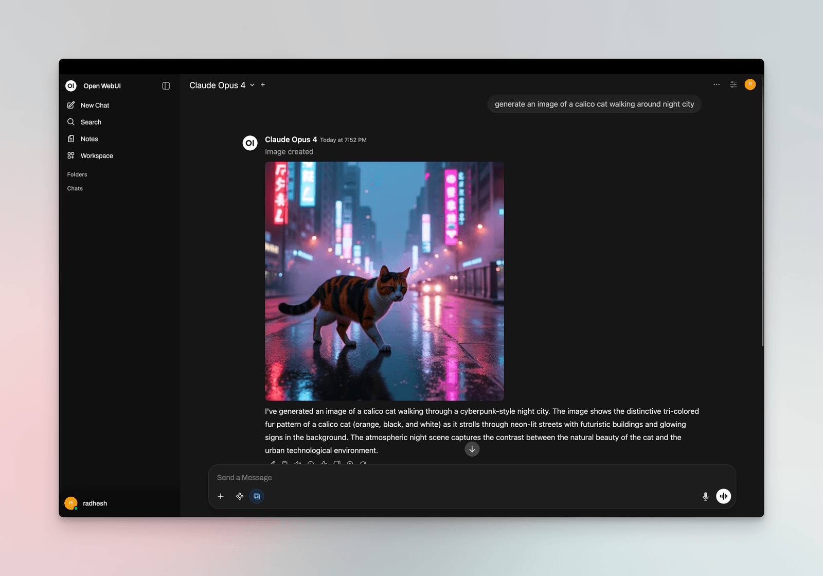 Image generation and chat in Open WebUI powered by DeepIntShield