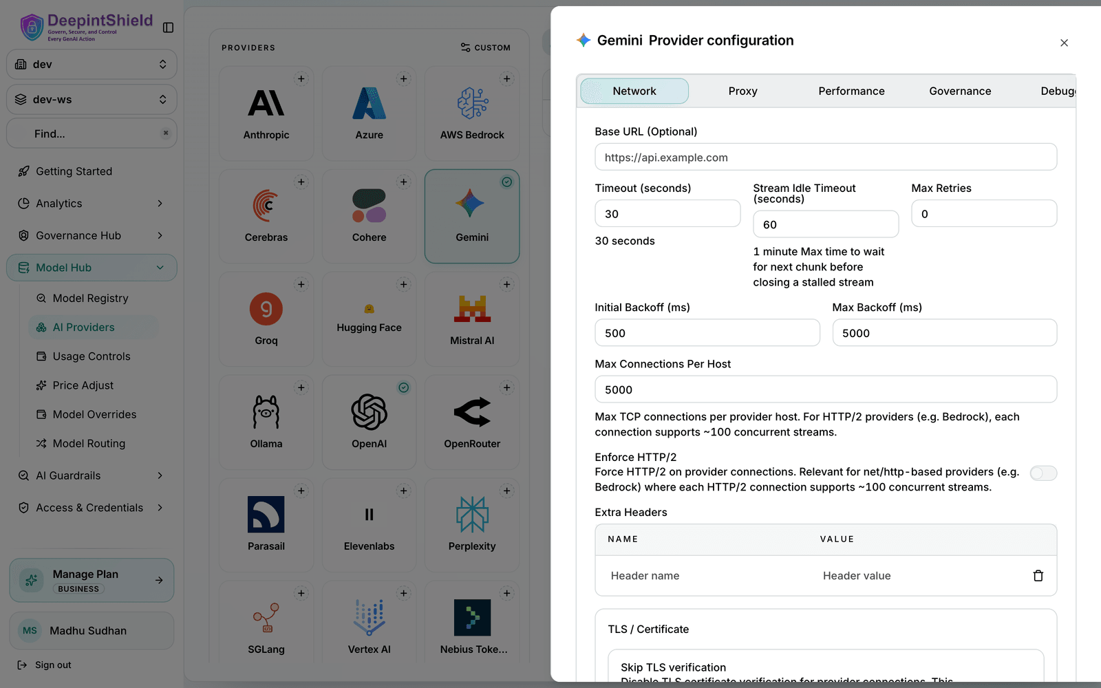 Base URL Configuration Interface