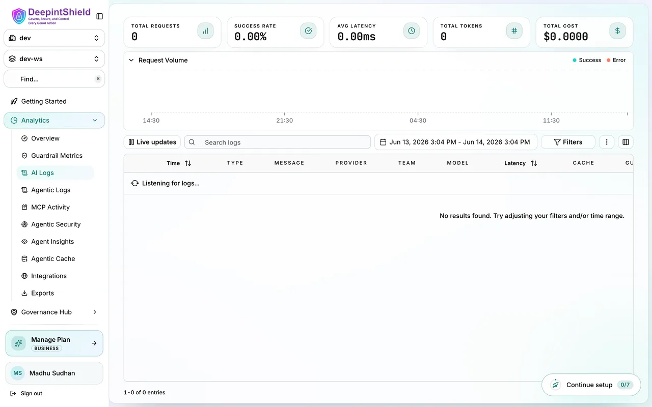 Advanced Log Filtering Interface